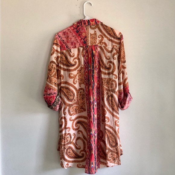 Soft Surroundings Patterned Button Up Tunic/Dress - Picture 6 of 10